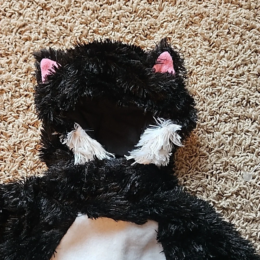 Inky Black Kitty Halloween Costume 6-12 months - Picture 3 of 7